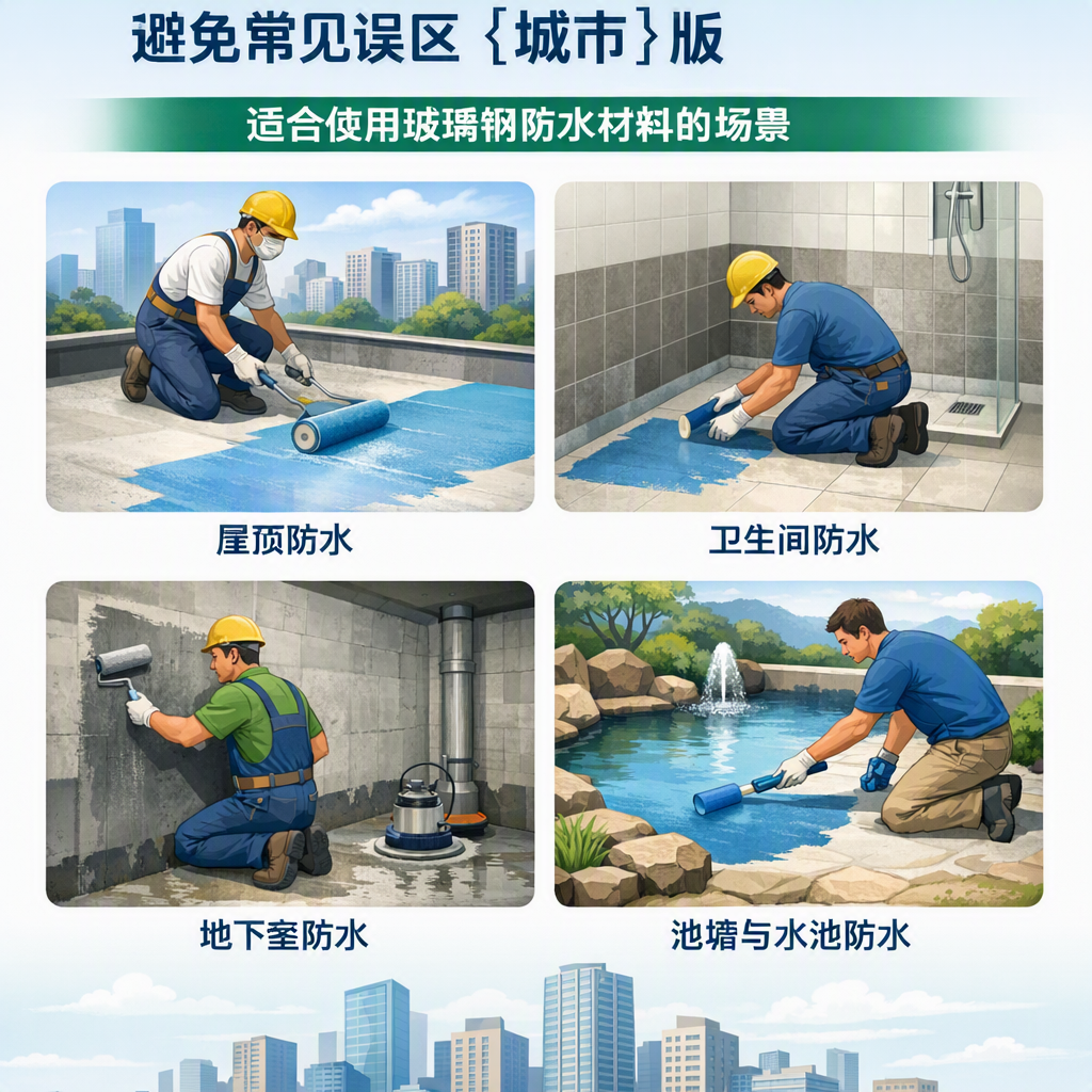 玻璃钢防水材料施工注意事项,避免常见误区 乌兰察布 版